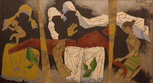 Mother Teresa - Abstract Paintings of M.F. Husain